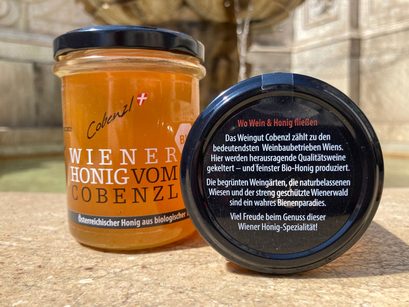 Honigglas Weingut Wien Cobenzl
